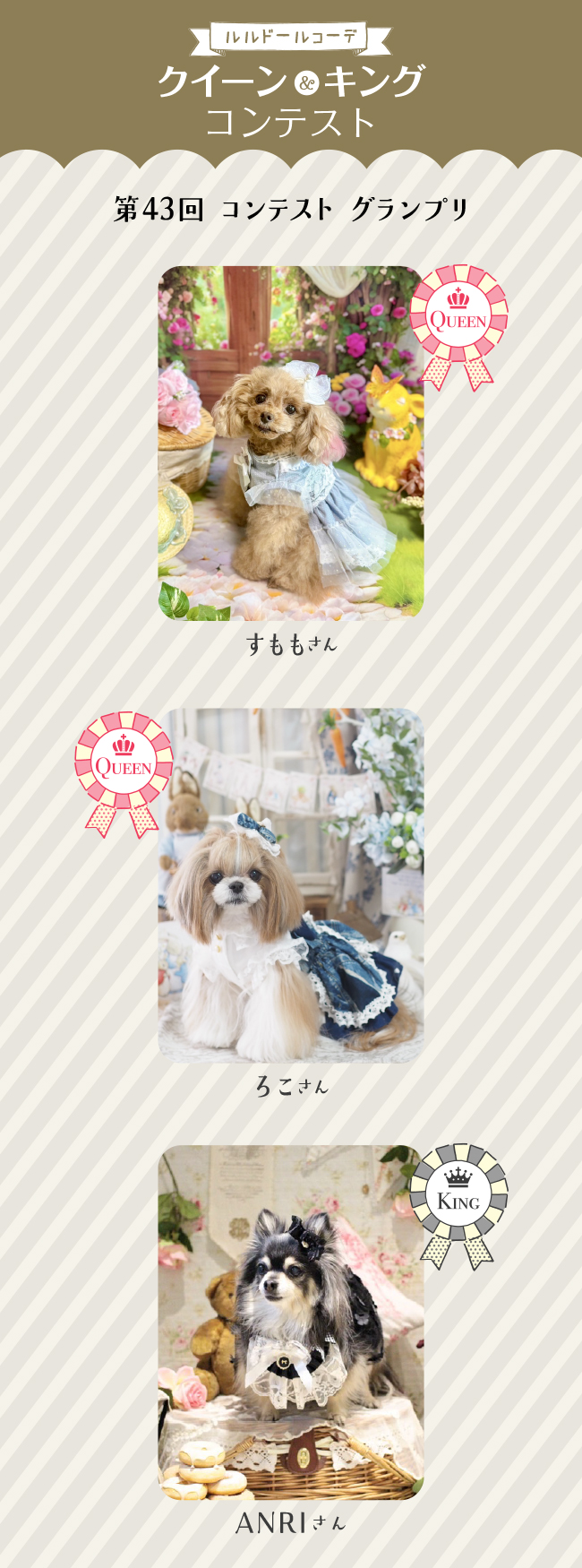 2025年4月のクイーン&キング発表！